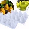 Fruit Shaped Silicone Mold Apple Pumpkin Candle Mold 3D Mousse Cake Mold Cake Decorating Candy Tool Kitchen Baking Supp