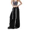 Blue High-waisted Overalls Women's Summer New Loose Lazy Wind Straight Wide-leg Pants Casual Pants Pants