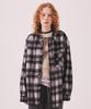 Menasoo Mns Classic Check Oversized Shirt Jacket_Black