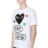 Comme des Garçons PLAY COMME Des GARCONS PLAY Multi Heart T-Shirt 'White Black' Men's AZ-T282-051-1