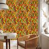 Stained Glass Wallpaper Gold, Orange and Yellow for Living Room and Bedroom 50x1000