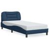 Bed Frame without Mattress  Hvar  Blue 80x200 cm Fabric