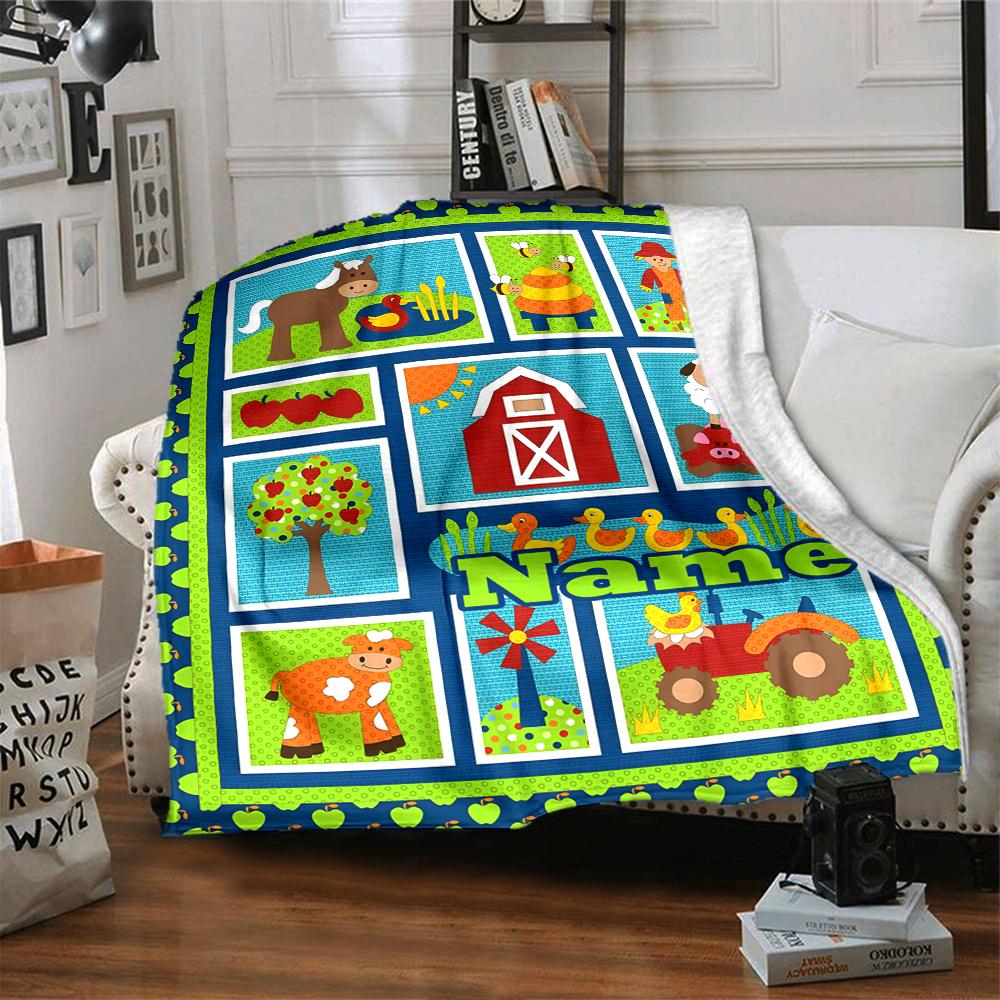 Custom Name Cute Cars Theme Printed Blanket - Perfect for Couch, Bed, Travel & Outdoor Use | Machine Washable, Cozy & Durable.