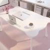 Small Foldable Laptop Desk with Cup Holder Card Slot Cute Bear Bed Desk Anti-slip Waterproof Tatami Table for Dormitory Student