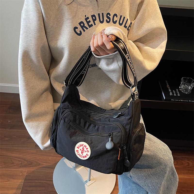 Multi-pocket Messenger Bags for Women Fashion Nylon Shoulder Bag Ladies Large Handbags Female Travel Shopping Tote Purse