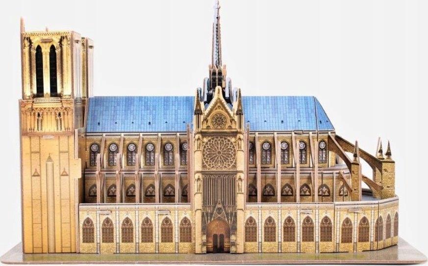 Cubic Fun Puzzle 3d Katedra Notre Dame - C242h - 53 Elementy