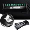 ARC1 Car Temporary Parking Number Plate Metal Phone Number Card Auto Interior Accessories For Honda Civic Fit Jazz Accord Pilot CRV