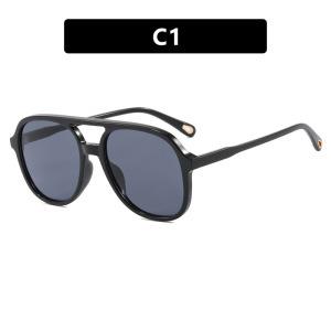 

New Fashion Double Beam Square Sunglasses Women Luxury Brand Designer Glasses Retro Rectangle Sun Glass Vintage Eyewear Female