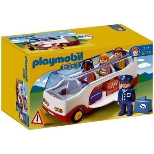 PLAYMOBIL 1.2.3 AUTOCAR DE VOYAGE 6773
