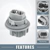 Turn Signal Pointer Light Bulb Socket 33302S5AA01 for Acura RDX 2007-2015 Plastic Gray (Set of 2)