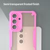 For Samsung Galaxy S25 FE Case PC + TPU Semi-Transparent Frosted Finish Protective Phone Cover