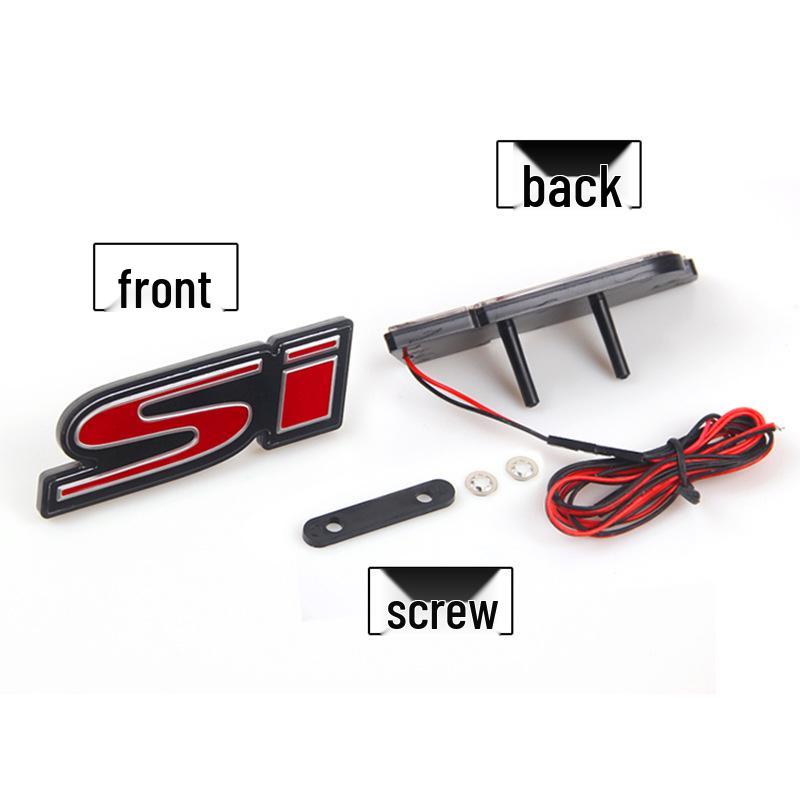 LED Svítící Znak Mřížky pro Úpravy Aut TRD/SI/M/RS