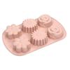 Silicone 6-Cavity Flower Mousse Cake Mold