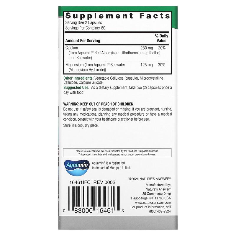 Marine Based Cal-Mag, 120 Vegetarian Capsules