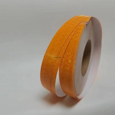 Egyedi fényvisszaverő matricák Fényes narancssárga Vízálló reflektor szalagok DIY 2,5CM*10M Autóhoz Kerékpárhoz Sisakhoz Figyelmeztető jel