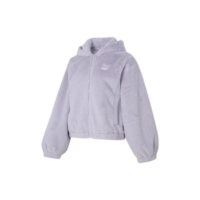 Solid Color Sports Fitness Training Running Casual Warm Fleece Jacket Women Jacket Purple 625194-68