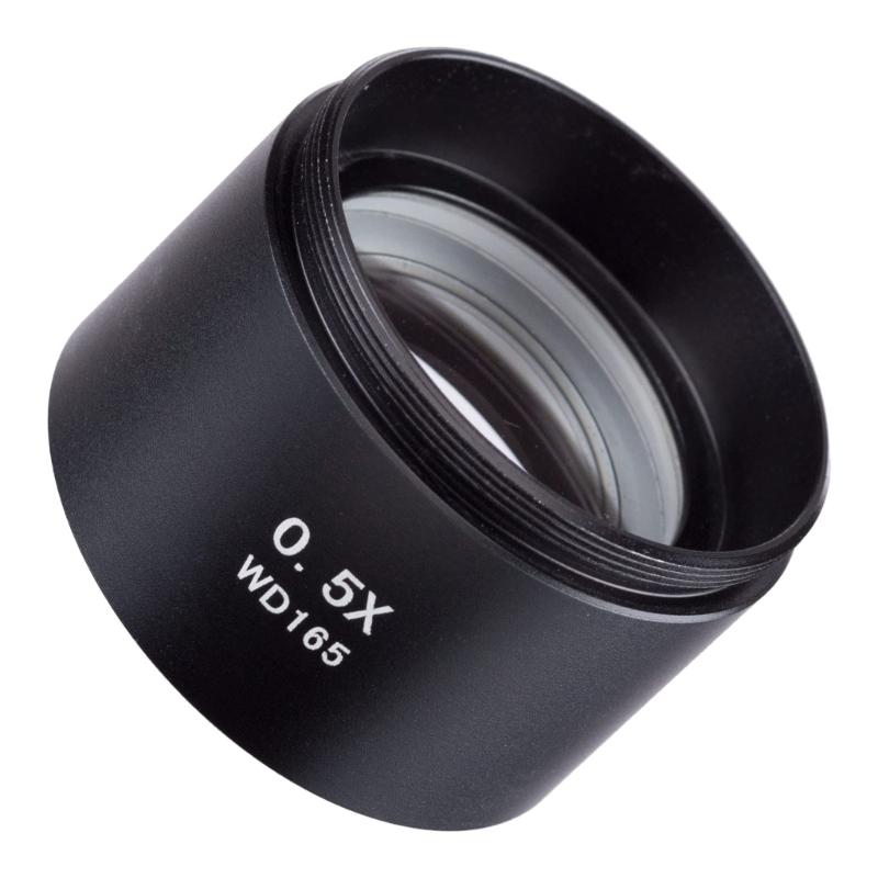 0.5X Barlow Auxiliary Objective Lens for Stereo Microscope 1-7/8" WD165