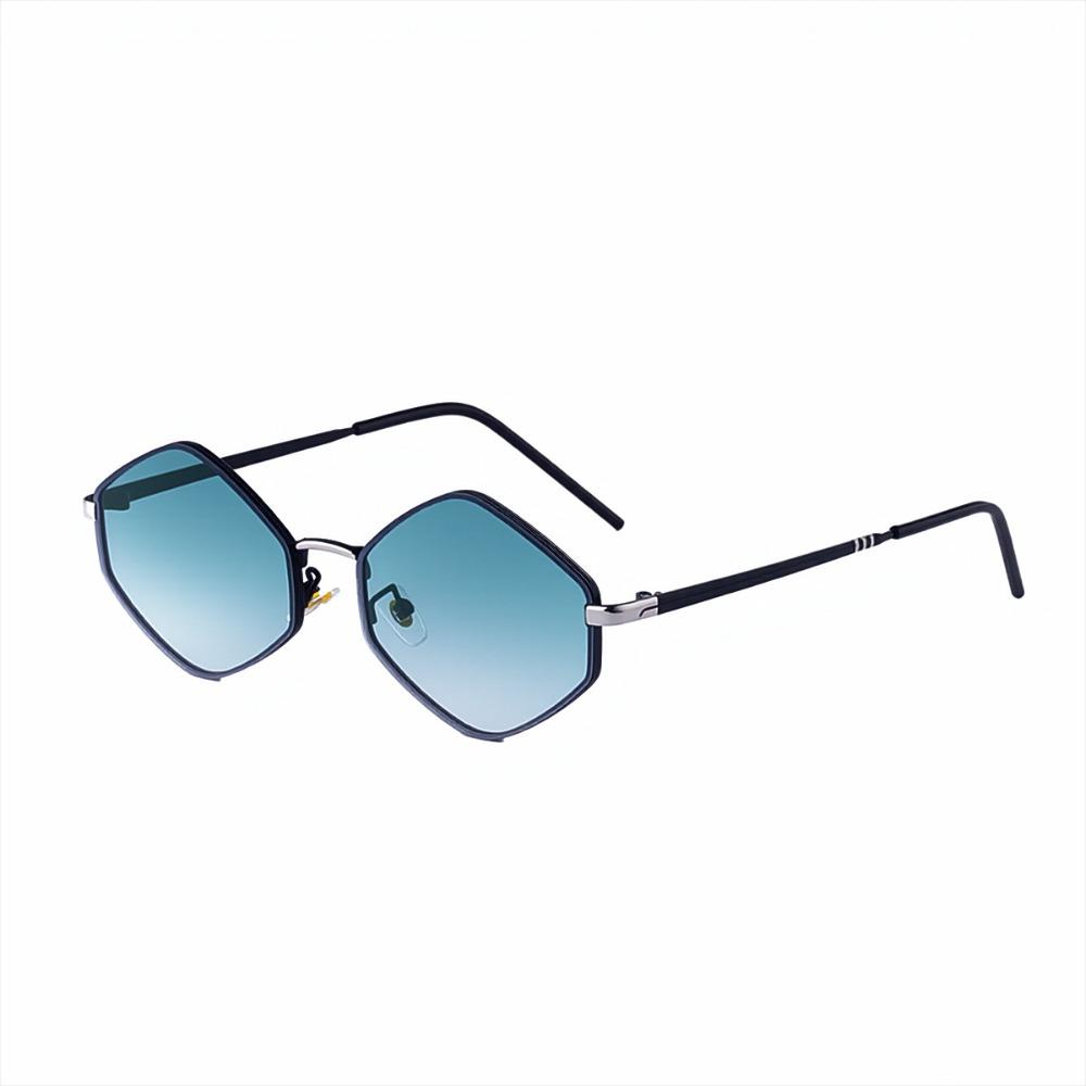 Y2K Sun Glasses Metal Frame Shades Eyewear Classic Polygon Sunglasses  Driving