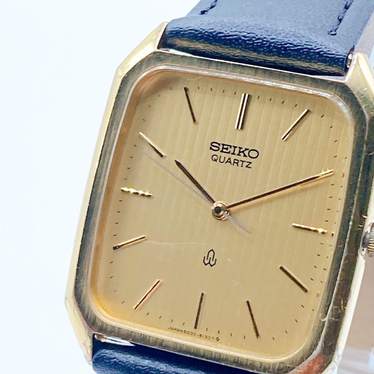 Used 293 SEIKO Men s Watch Quartz 80 s Chariot Vintage New Battery New Belt