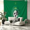 Maccabi Haifa Wall tapestry, aesthetic printed fabric blanket, suitable for bedroom, living room, and home decor.