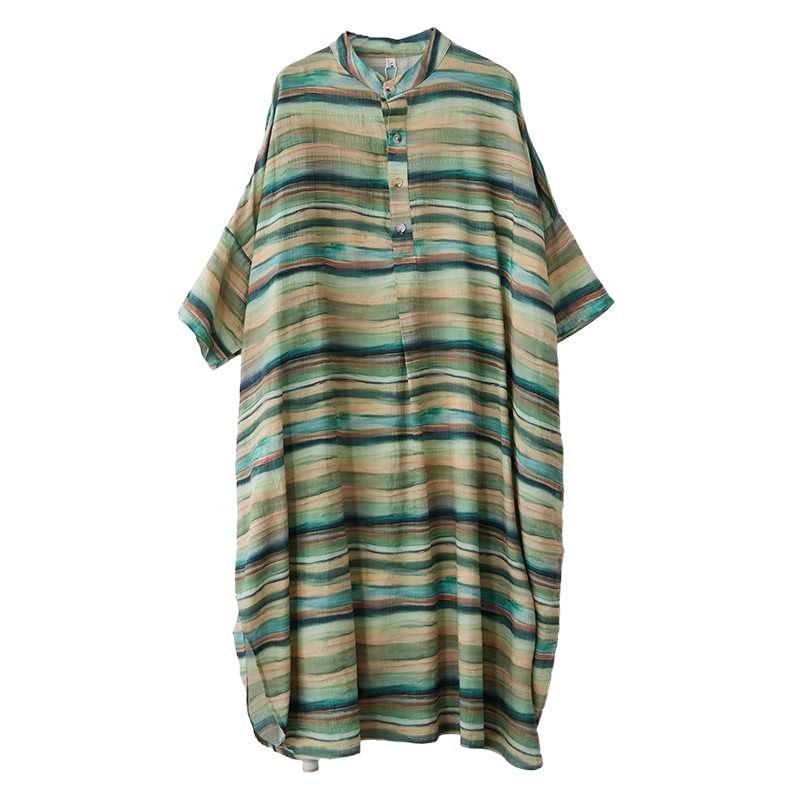 Spring Stand-up Collar Oversized Dress