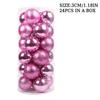3CM Christmas Ball Christmas Tree Decoration Ornaments for New Year Halloween for Home Decor Navidad Pendant Ball Accessories