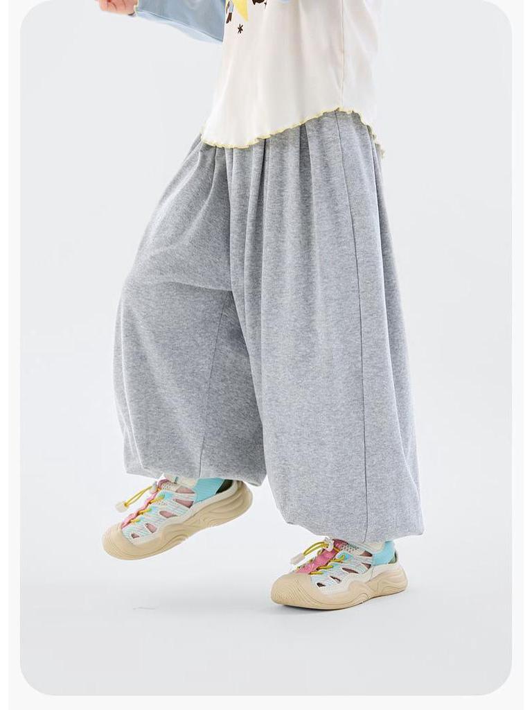 Dudu Family Girls' Stylish Spring Bloomers - Trendy Casual Pants for Children