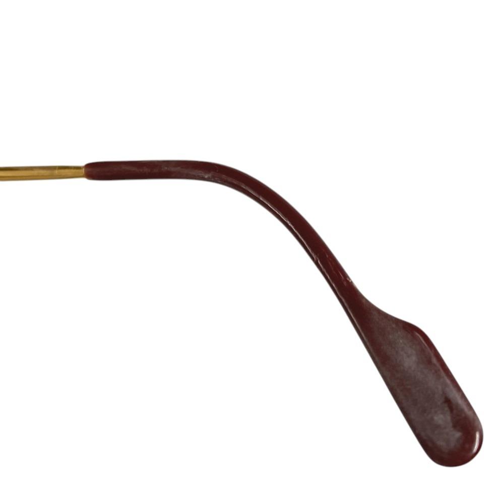 Cartier Logo Trinity Glasses Eyewear Glasses Frames Metal Gold