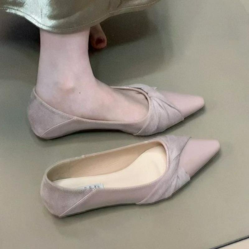 

Мода Женская Мода Балетки Новая Весна Лето Вечерний Бриз Балетки Нежный Дизайн Бантика Повседневные Универсальные Одинарные Туфли Zapatos Mujer 40 фиолетовый