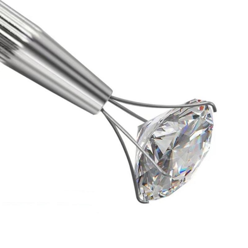 3Pcs Professional Tweezers Kits Stainless Steel Gemstones Grabber Stainless Steel Diamond Holder Metal Beading Tool
