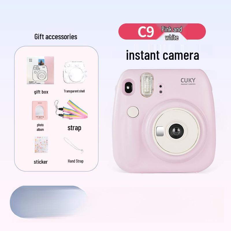 

Миттєва камера Polaroid Mini - Ідеальний подарунок на день народження для студентів білий/рожевий