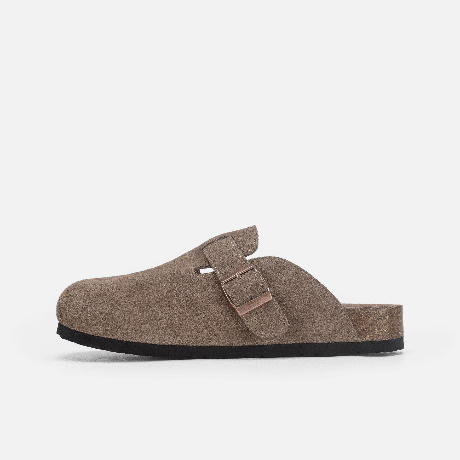 

Издание из премиальной коровьей кожи~ Шлепанцы на платформе с мягкой подошвой из натуральной кожи, Женские, Новые, Летняя женская уличная обувь, Рыбалка Бокен, Полусабо 40