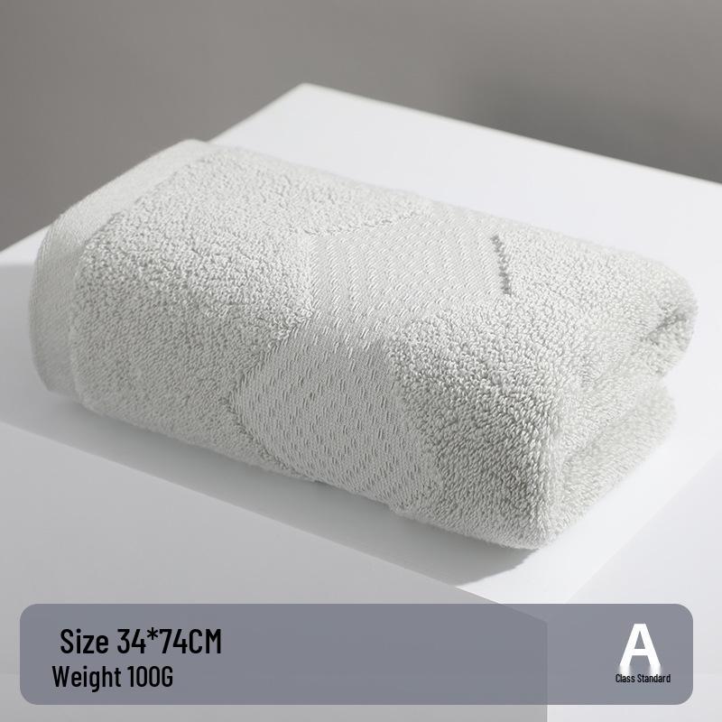 100% A-Grade Antibacterial Cotton Bath Towel - Thick, Soft, Absorbent, Quick-Drying, Adult Size Washcloth