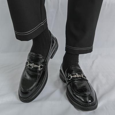 Fashion Brand Quality Men Leather Business Dating Shoes Comfort Sole Leather Shoes Office Commuting Hot Selling Fashion Low Top Loafers