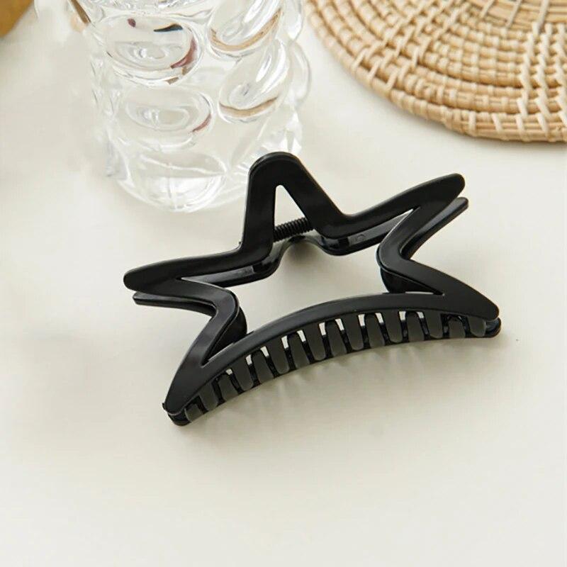 

Новые простые матовые большие когти для волос женские акриловые нерегулярные заколки для волос шпилька-краб для женщин головные уборы заколки аксессуары для волос