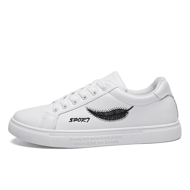 

2024 Весна Новые мужские модные кожаные туфли для пары Snekaers Classic Comfort Low Top Canvas Sneakers Мужские дизайнерские вулканизированные туфли 36 белый