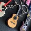 Saxophone Violin Guitar Key Rings Musical Instrument Pendant Guitar Keyring Holder Guitar Keychain
