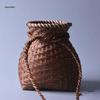 Handmade Small Bamboo Woven Basket for Tea Picking, Storage, or Artistic Dance Performance