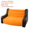 Deluxe Inflatable Backrest Sofa: Portable Double Flocked Recliner for Outdoor Camping