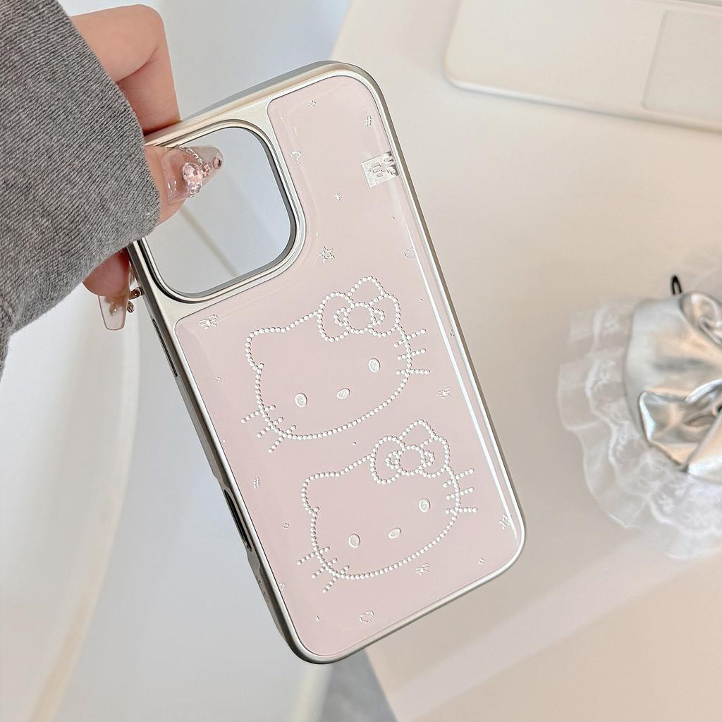 Gilded Epoxy Resin IPhone 16 Cute Cat Design, Suitable for Apple 15 Pro Max and 17 Models, Electroplated Huawei Mate Samsung