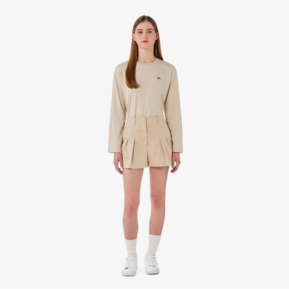 [Lacoste] Women s Gabardine Bermuda Shorts FF0175-56GX6F 34