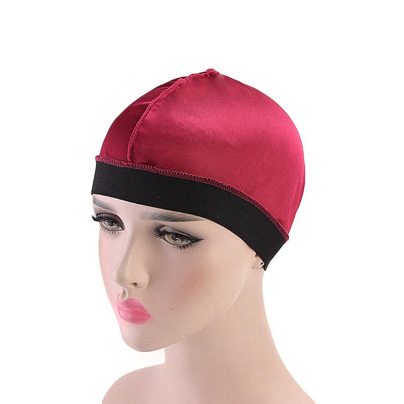1Pc Chemo Cap Street Style Hair Accessories Hair Loss Wave Cap Elastic Night Sleep Headcover Imitation Silk Wig Caps Breathable