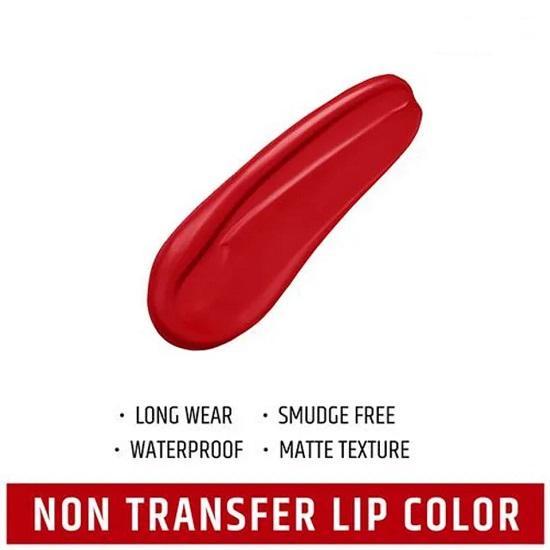 Insight Non Transfer Lip Color 02 Red Alert Matte Finish 4ml