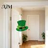 Garden Gate Hanging Ornament St. Patrick's Day Wooden Door Sign, Luck Clover Green Hat Themed Decor for Home Plaque, Decorative Ornaments Holiday