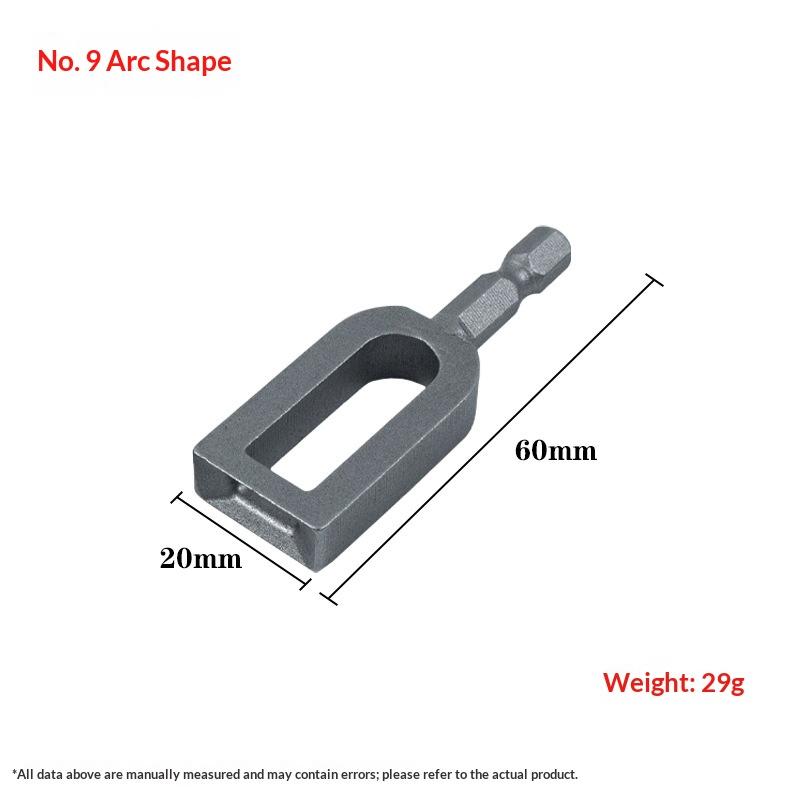 1 pièce Outil de torsion de fil multifonctionnel à grand diamètre Tige hexagonale standard Taille compacte Connecteur de nœud pour fil de fer