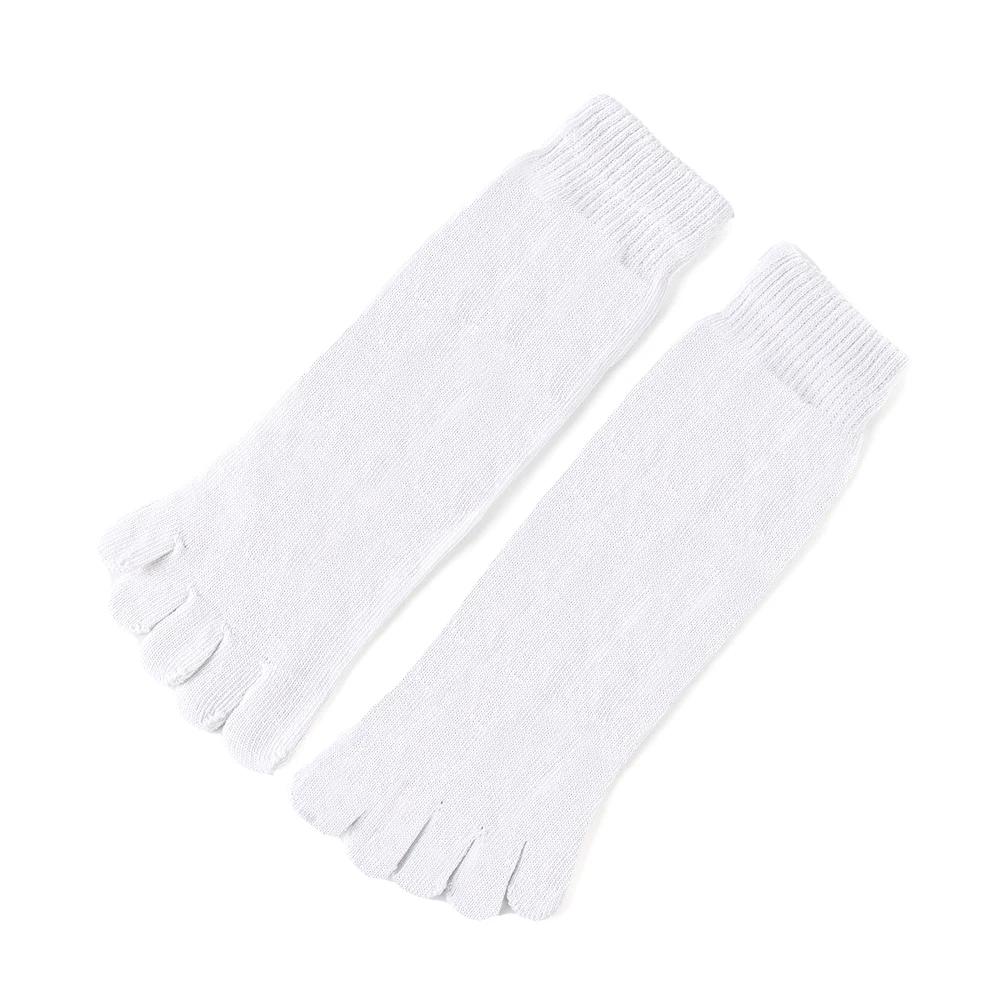 1/5Pairs Men's Five Toes Socks Breathable Anti Odor Five Finger Socks for Male White Black Sturdy Soft High Quality Mid Tube Sox