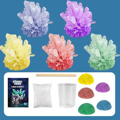 Kit de Experimento Científico de Crecimiento de Cristales DIY Diversión en Interacción Padres e Hijos Experimento de Química Cristalización