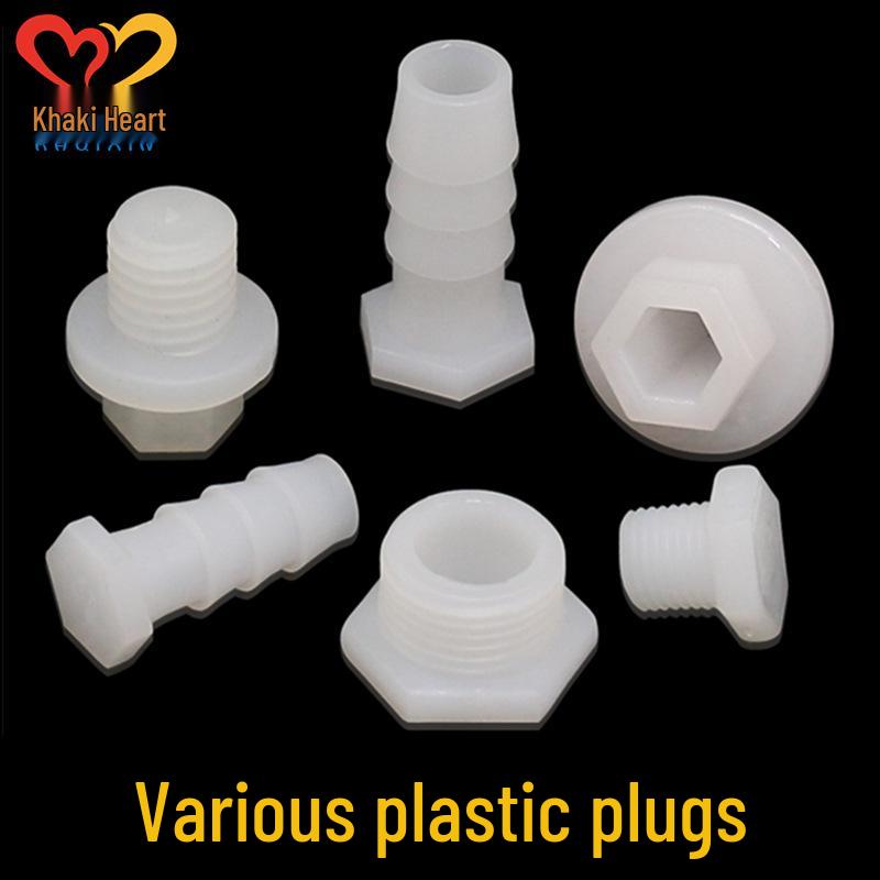 Threaded Plastic Hose Cap Connector for Water Pipe Blockage