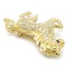 Brooch Horse Thoroughbred Lapel Pin for Women and Wedding KS52003 Men, (Gold)