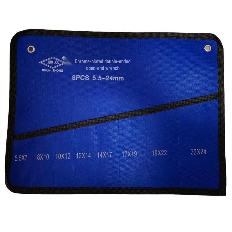 

Професійний набір гайкових ключів з високовуглецевої сталі з двома відкритими та накидними головками для авторемонту